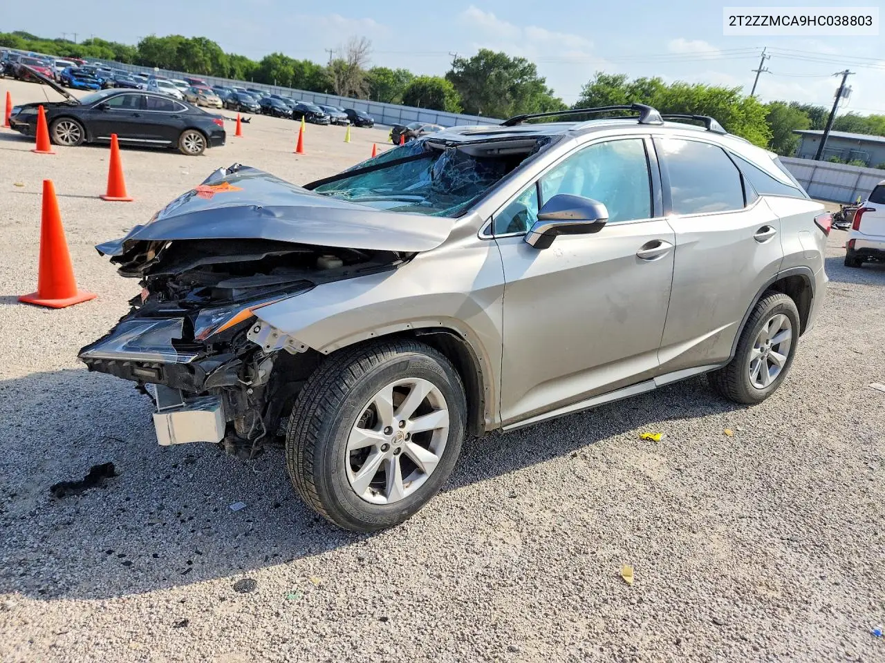 2017 Lexus Rx 350 Base VIN: 2T2ZZMCA9HC038803 Lot: 58026236