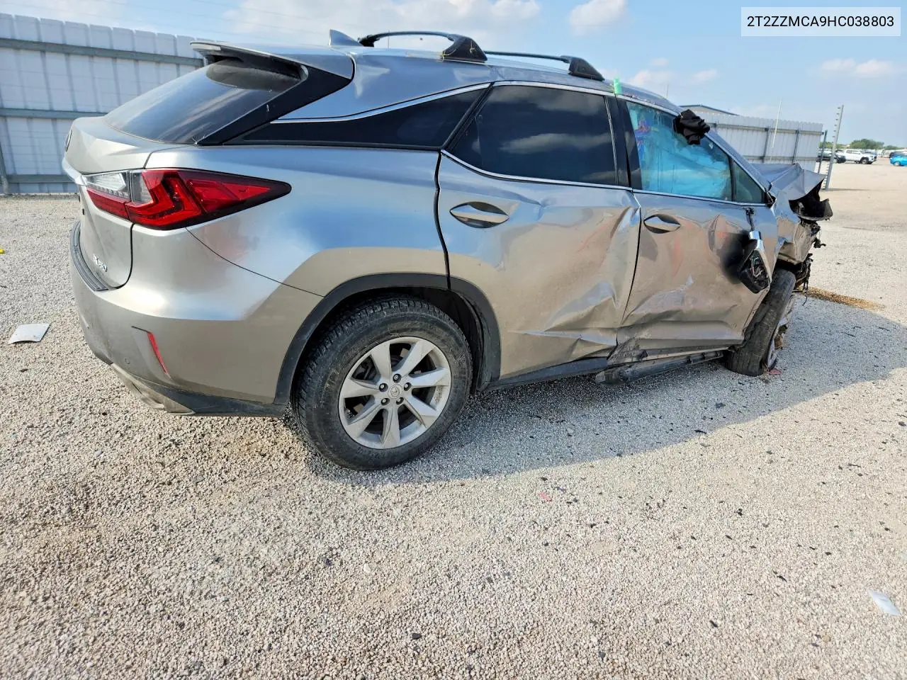 2017 Lexus Rx 350 Base VIN: 2T2ZZMCA9HC038803 Lot: 58026236