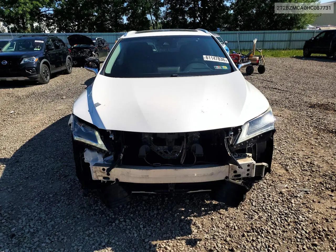 2017 Lexus Rx 350 Base VIN: 2T2BZMCA0HC087731 Lot: 61147836