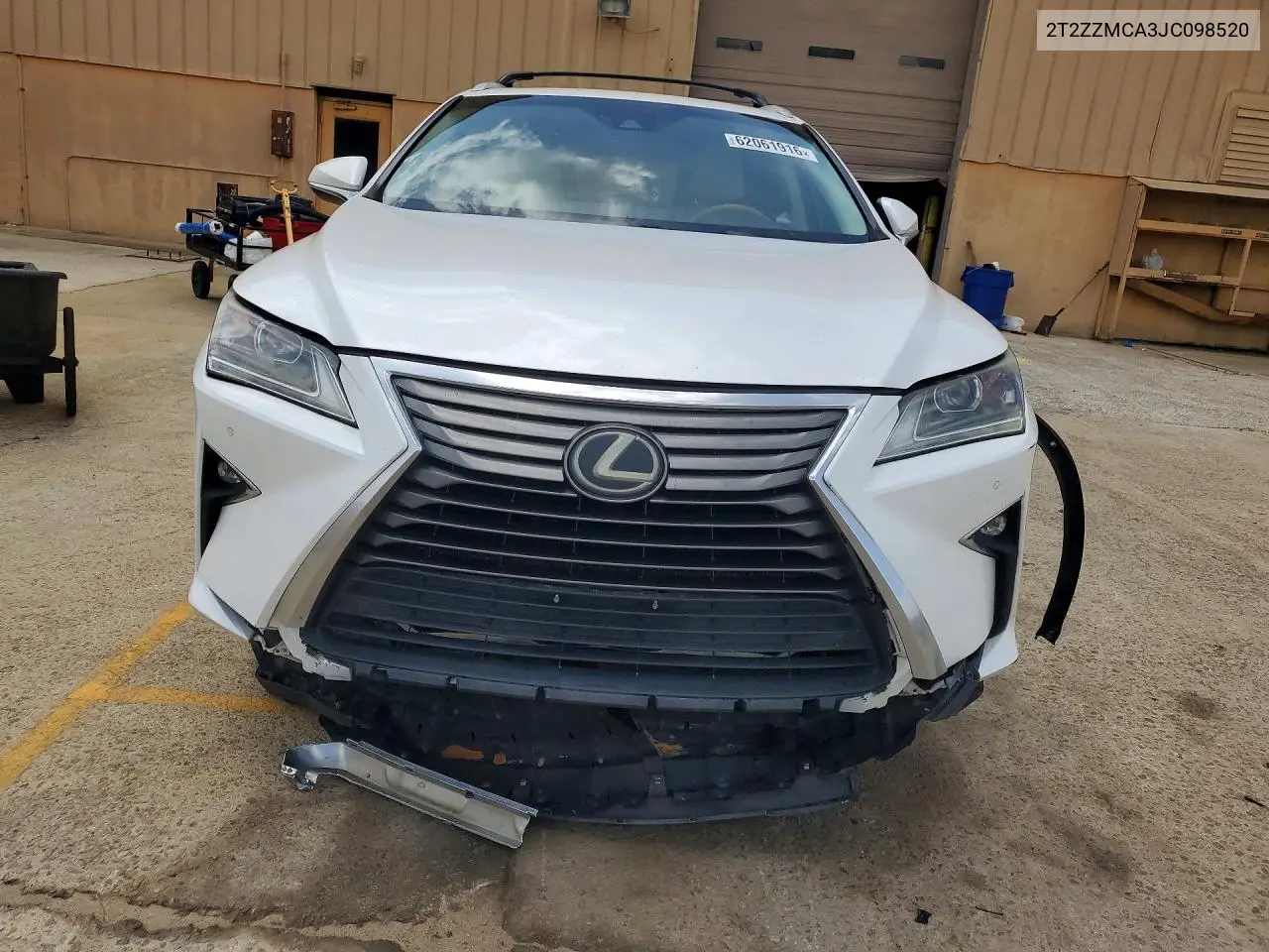 2018 Lexus Rx 350 VIN: 2T2ZZMCA3JC098520 Lot: 62061916
