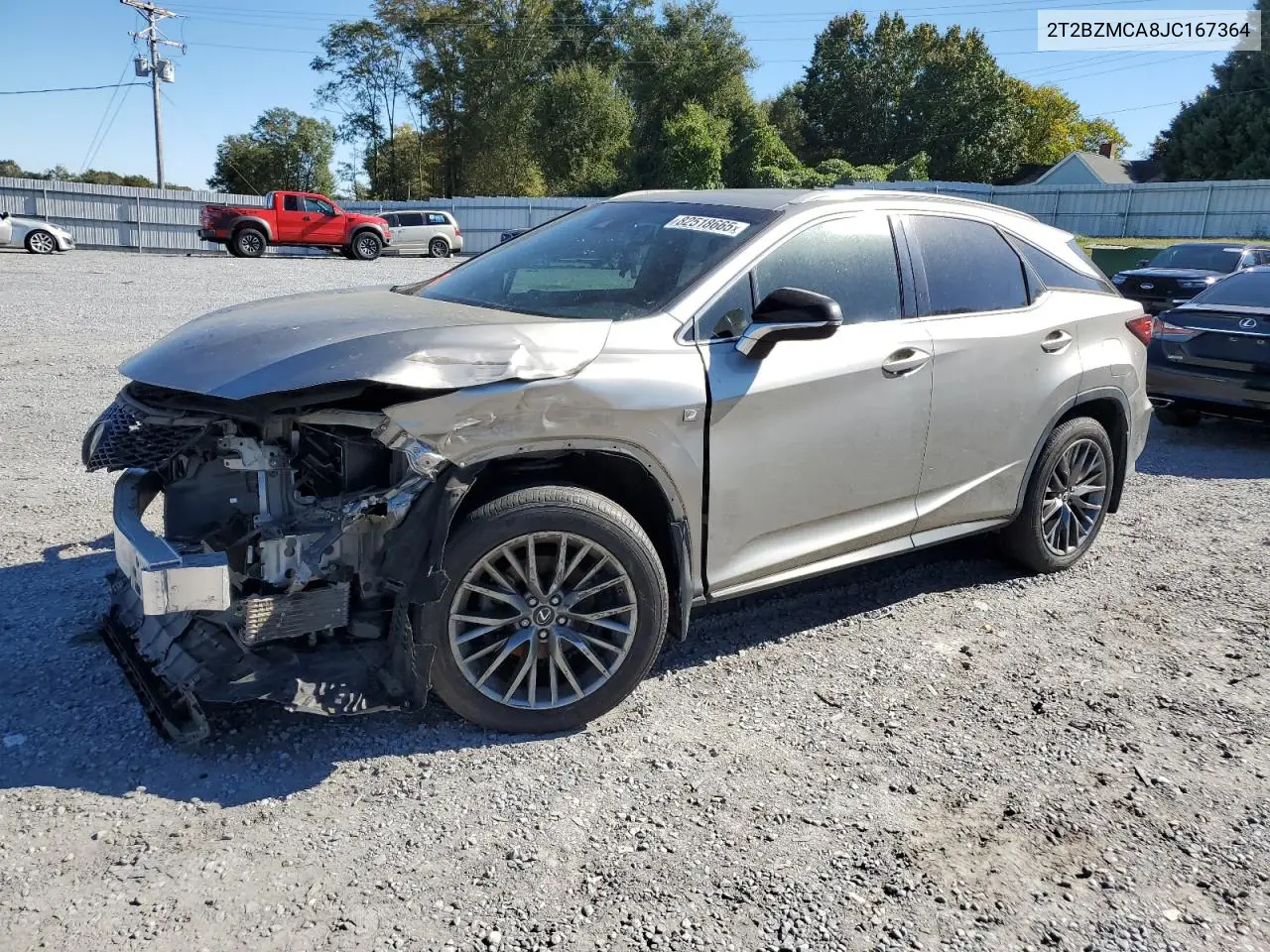 2T2BZMCA8JC167364 2018 Lexus Rx 350 Base