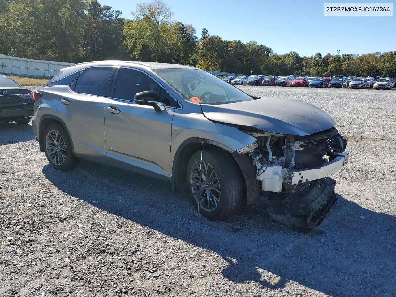 2T2BZMCA8JC167364 2018 Lexus Rx 350 Base