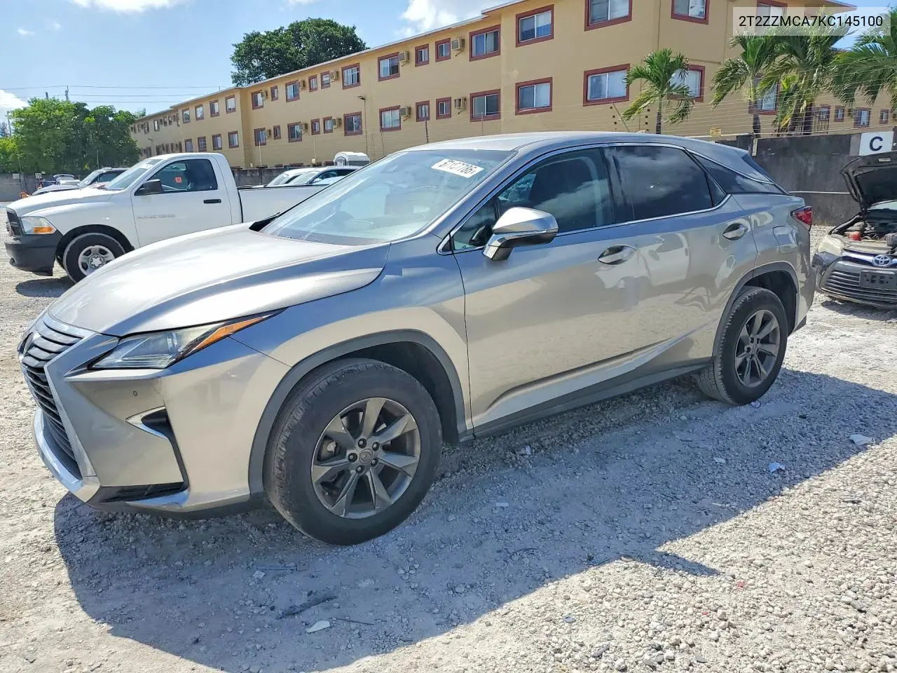 2019 Lexus Rx 350 Base VIN: 2T2ZZMCA7KC145100 Lot: 57167786