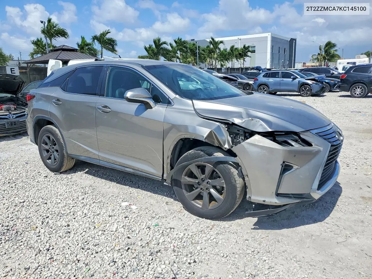 2019 Lexus Rx 350 Base VIN: 2T2ZZMCA7KC145100 Lot: 57167786