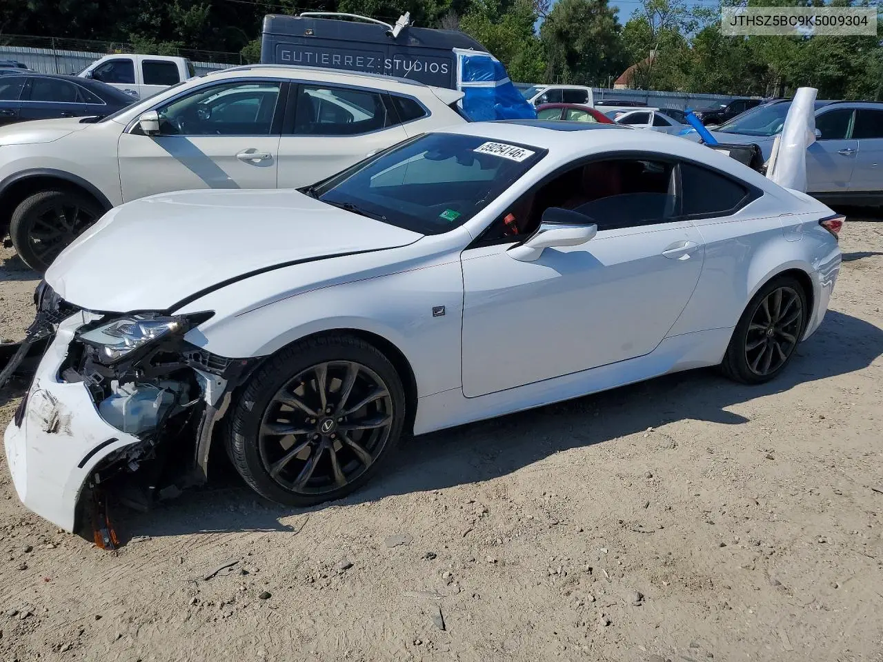 2019 Lexus Rc 350 VIN: JTHSZ5BC9K5009304 Lot: 59254146