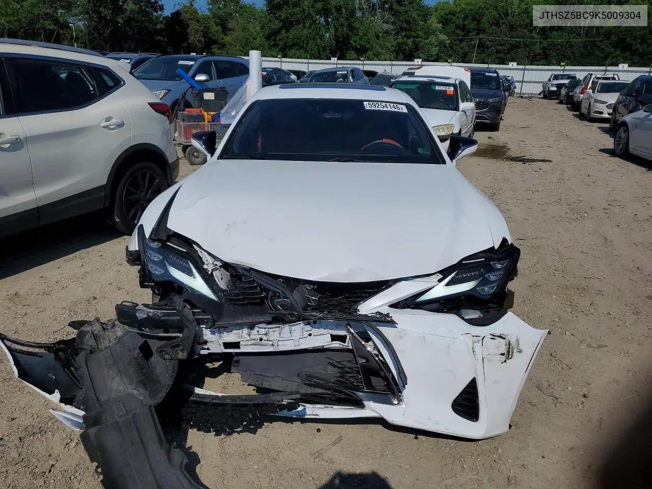 2019 Lexus Rc 350 VIN: JTHSZ5BC9K5009304 Lot: 59254146