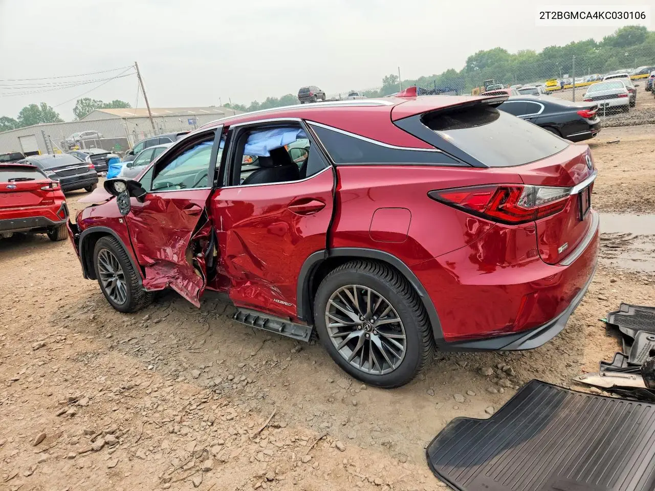2019 Lexus Rx 450H F Sport VIN: 2T2BGMCA4KC030106 Lot: 59405166
