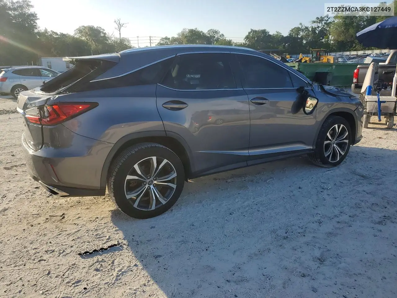 2019 Lexus Rx 350 Base VIN: 2T2ZZMCA3KC127449 Lot: 61088896