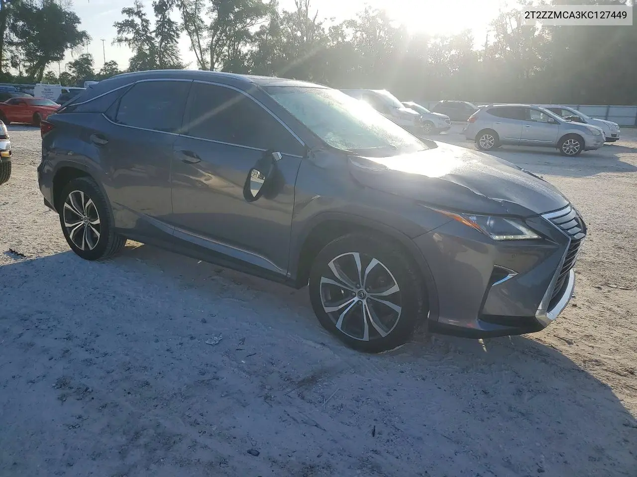 2019 Lexus Rx 350 Base VIN: 2T2ZZMCA3KC127449 Lot: 61088896