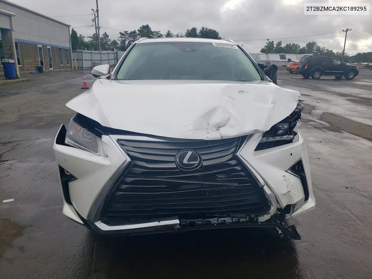 2019 Lexus Rx 350 Base VIN: 2T2BZMCA2KC189295 Lot: 62028256