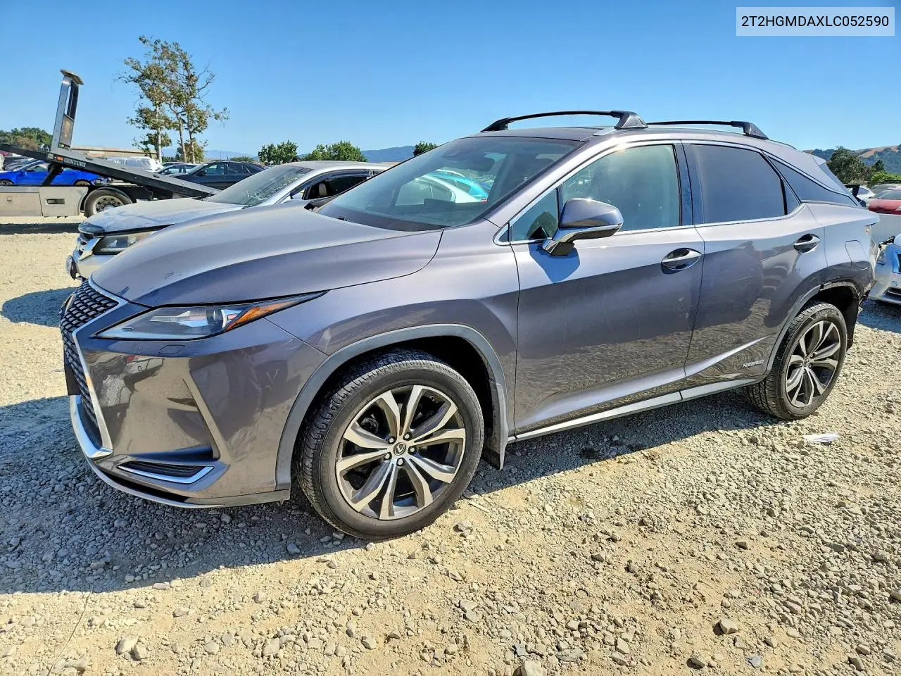 2020 Lexus Rx 450H VIN: 2T2HGMDAXLC052590 Lot: 57511926