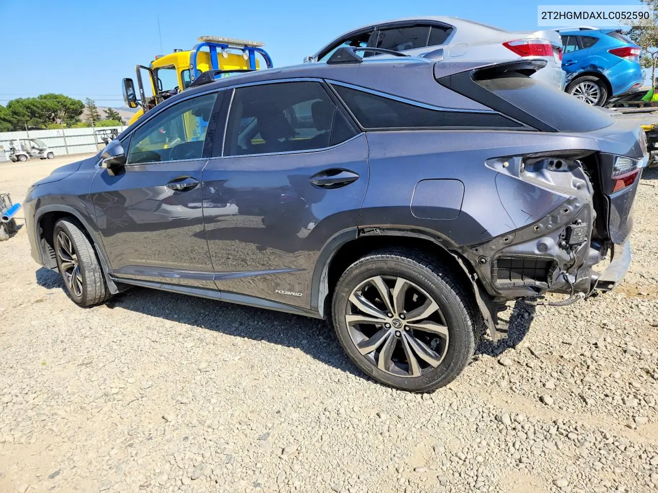 2020 Lexus Rx 450H VIN: 2T2HGMDAXLC052590 Lot: 57511926