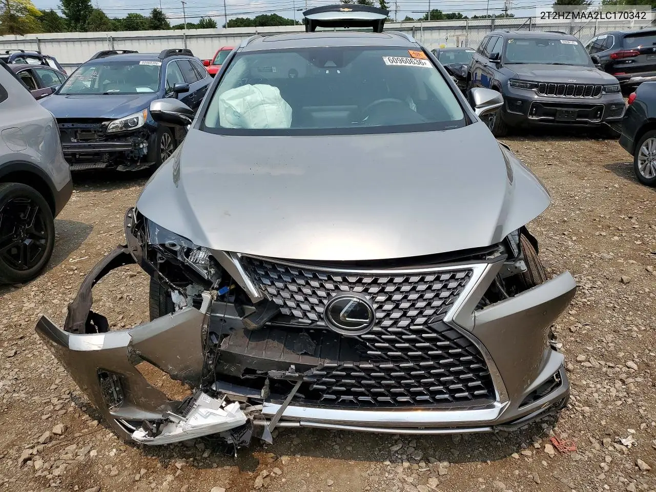 2020 Lexus Rx 350 VIN: 2T2HZMAA2LC170342 Lot: 60960636
