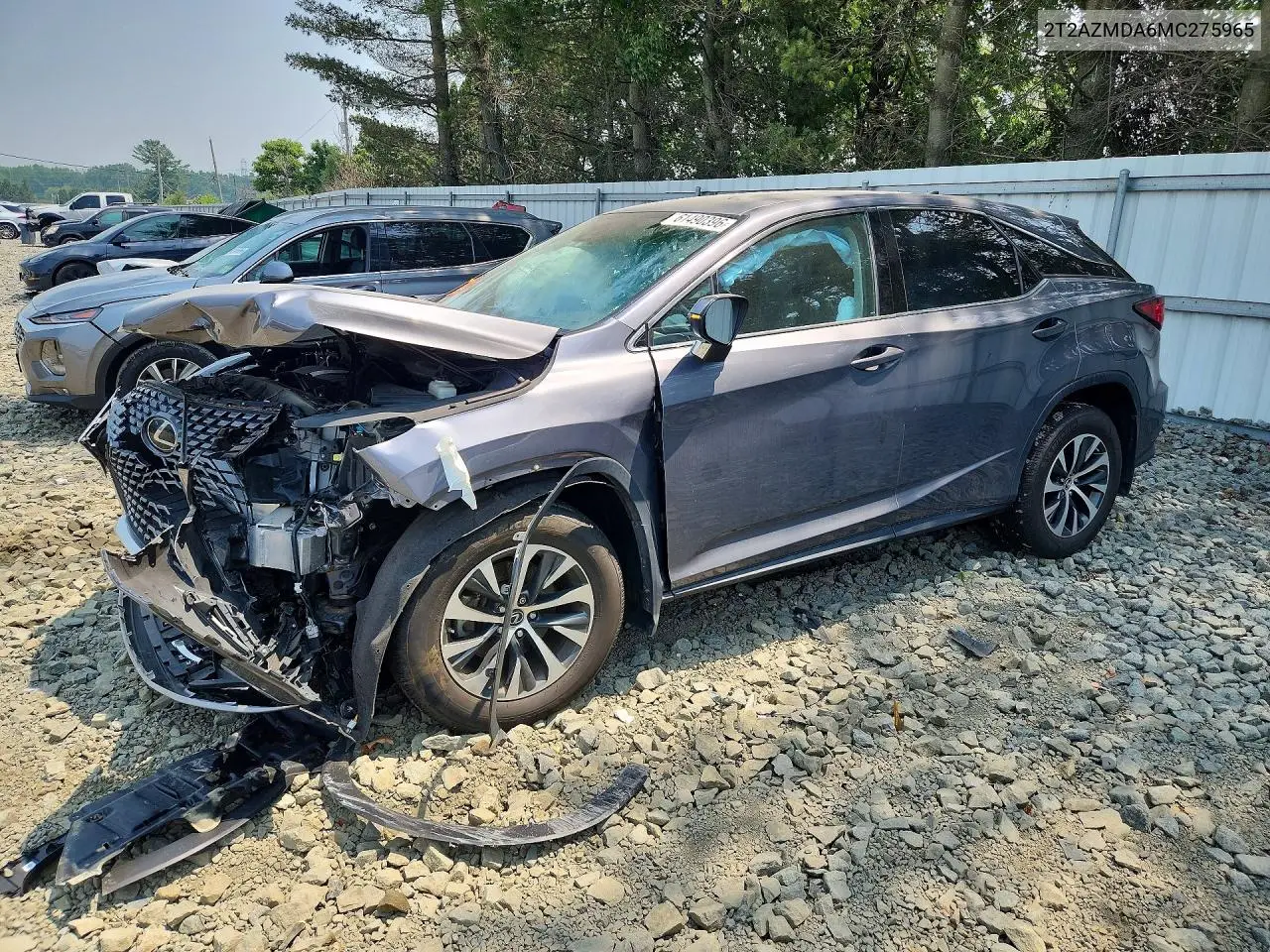 2021 Lexus Rx 350 Base VIN: 2T2AZMDA6MC275965 Lot: 61490396