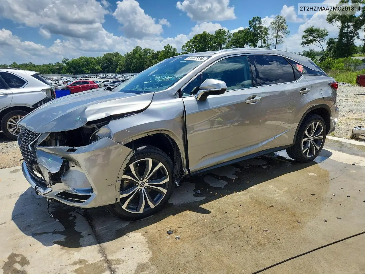 2021 Lexus Rx 350 VIN: 2T2HZMAA7MC201814 Lot: 61581116
