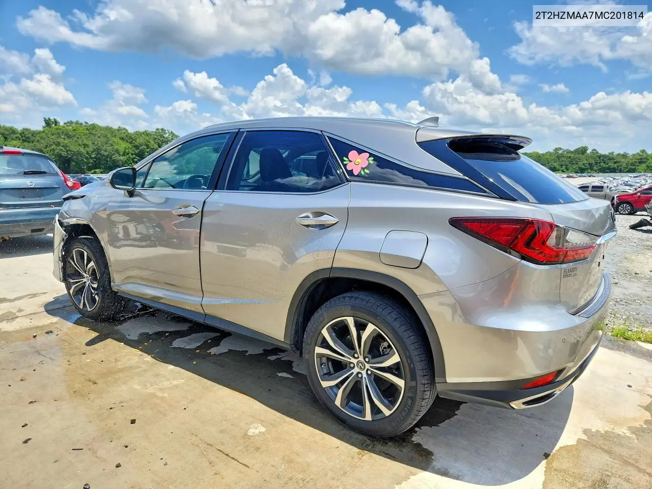 2021 Lexus Rx 350 VIN: 2T2HZMAA7MC201814 Lot: 61581116