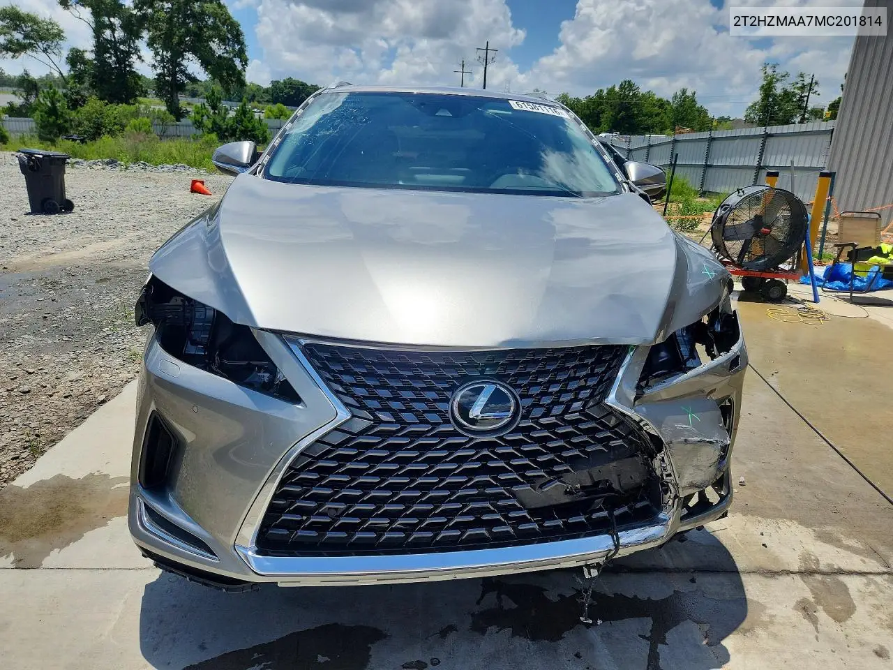 2021 Lexus Rx 350 VIN: 2T2HZMAA7MC201814 Lot: 61581116