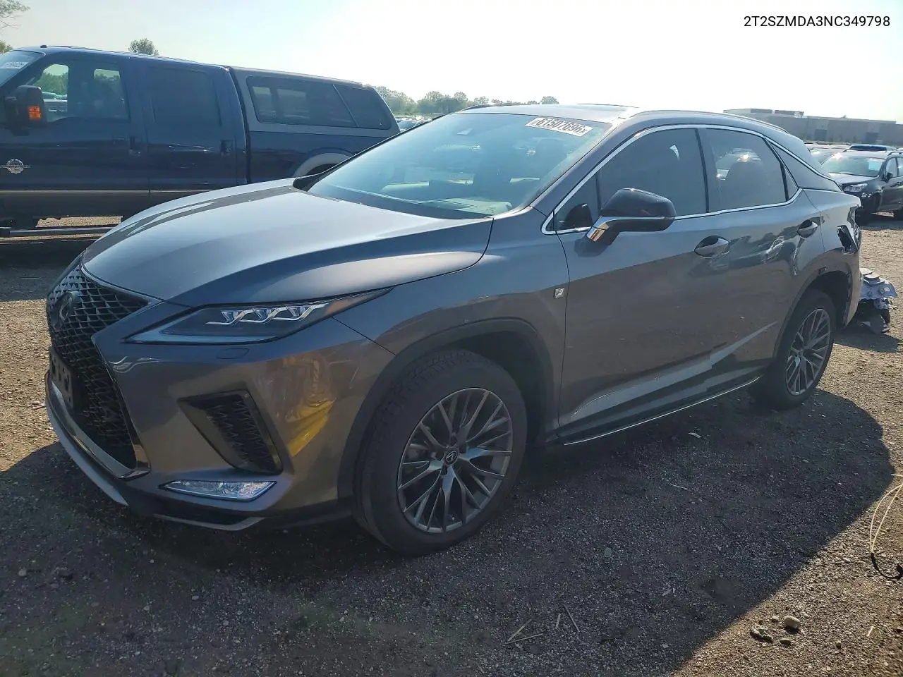 2022 Lexus Rx 350 F Sport VIN: 2T2SZMDA3NC349798 Lot: 61507696