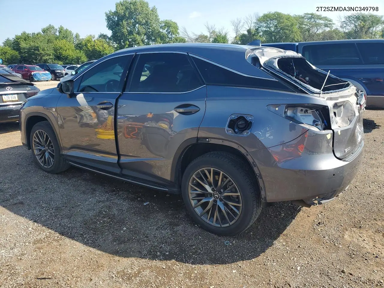 2022 Lexus Rx 350 F Sport VIN: 2T2SZMDA3NC349798 Lot: 61507696