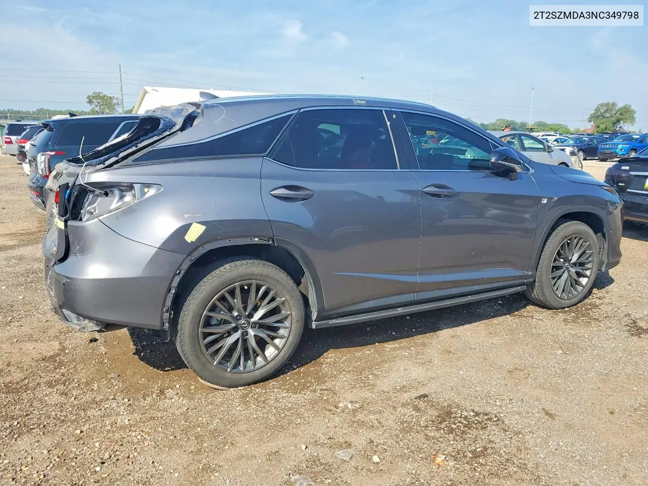 2022 Lexus Rx 350 F Sport VIN: 2T2SZMDA3NC349798 Lot: 61507696