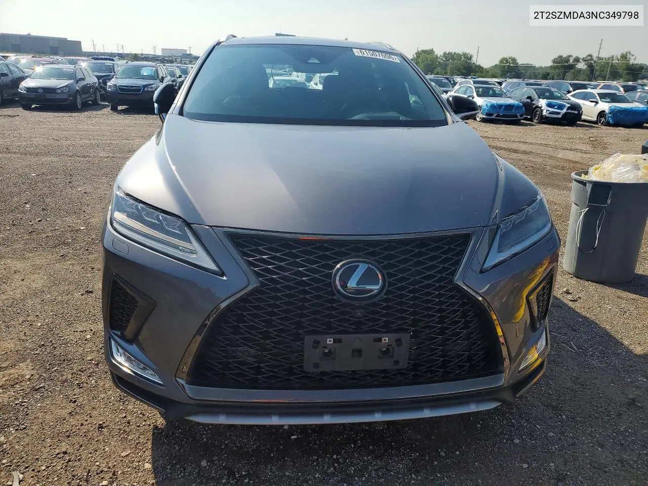 2022 Lexus Rx 350 F Sport VIN: 2T2SZMDA3NC349798 Lot: 61507696