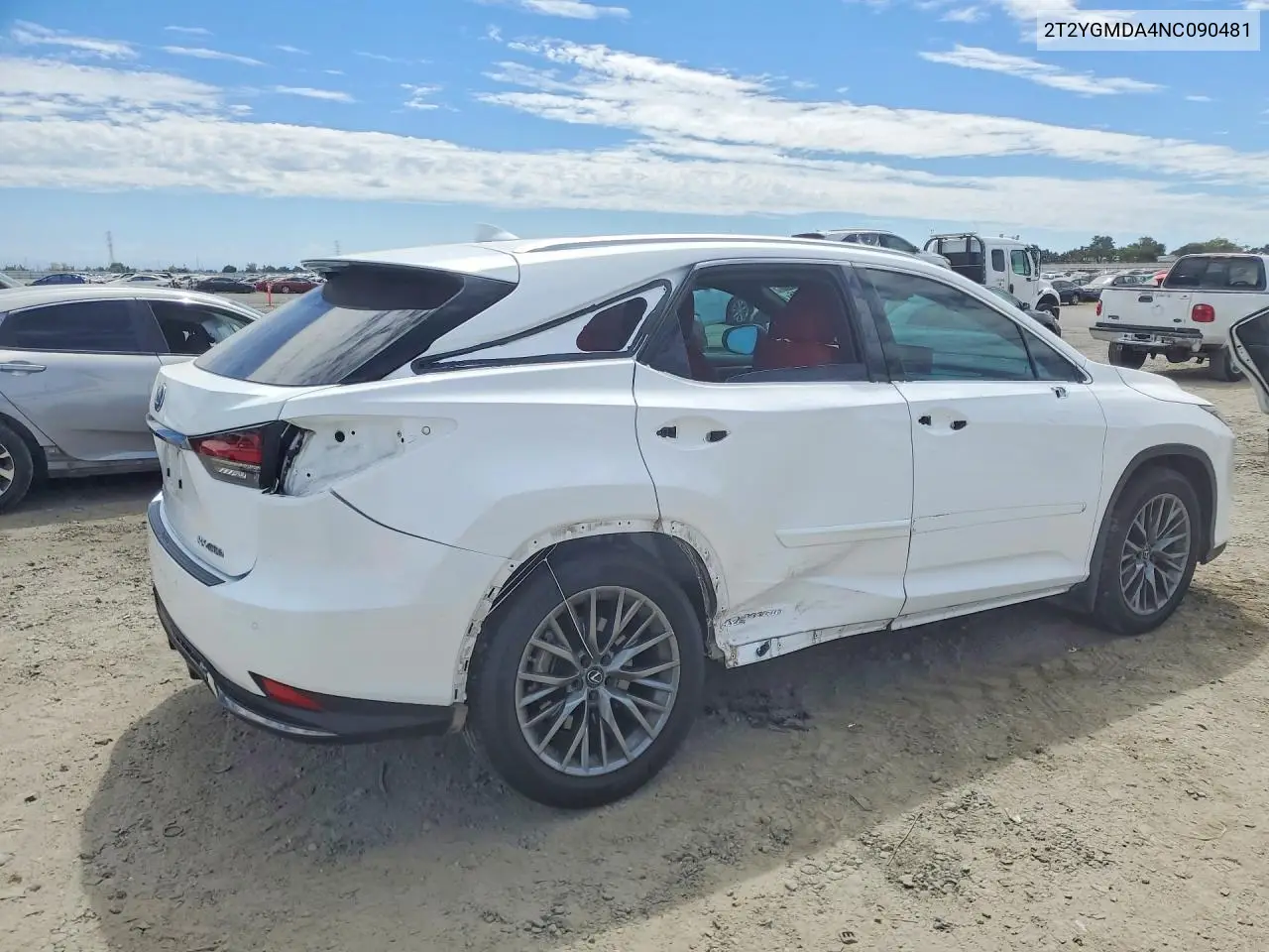 2022 Lexus Rx 450H F Sport VIN: 2T2YGMDA4NC090481 Lot: 61708016