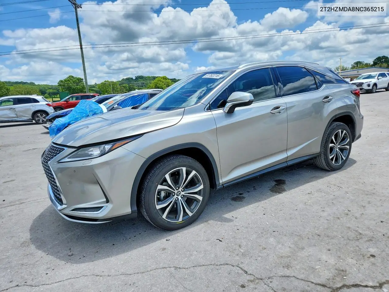 2022 Lexus Rx 350 VIN: 2T2HZMDA8NC365215 Lot: 61762216