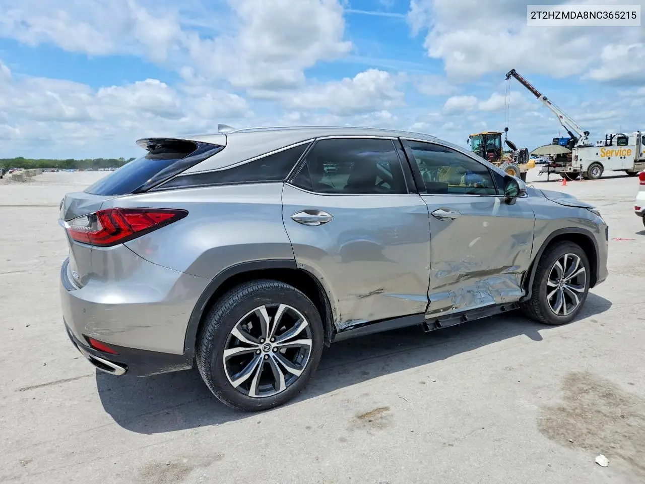 2022 Lexus Rx 350 VIN: 2T2HZMDA8NC365215 Lot: 61762216