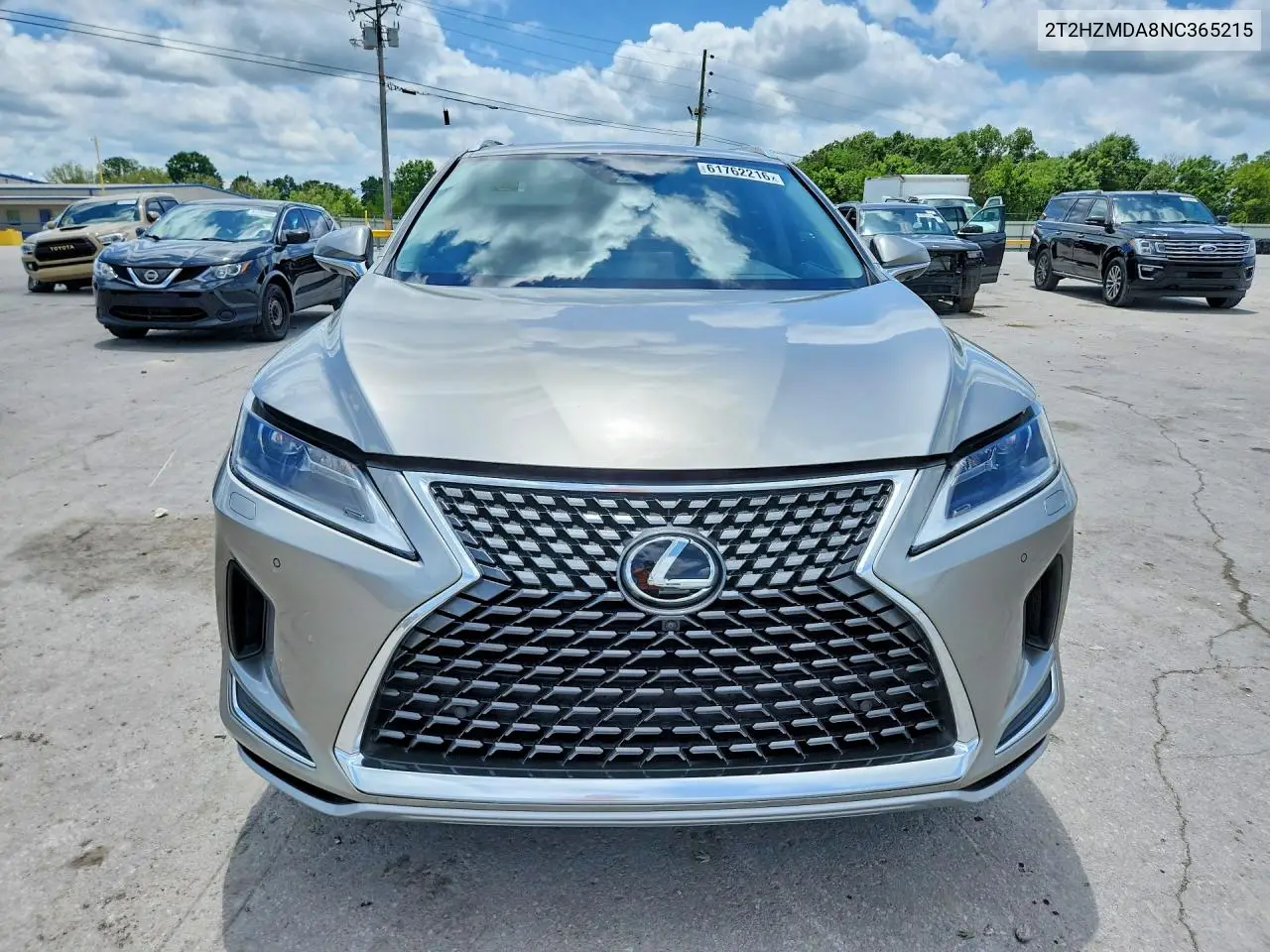 2022 Lexus Rx 350 VIN: 2T2HZMDA8NC365215 Lot: 61762216