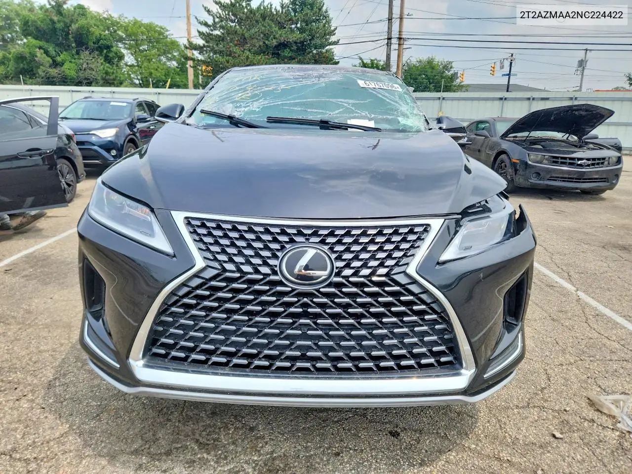 2022 Lexus Rx 350 Base VIN: 2T2AZMAA2NC224422 Lot: 61767096
