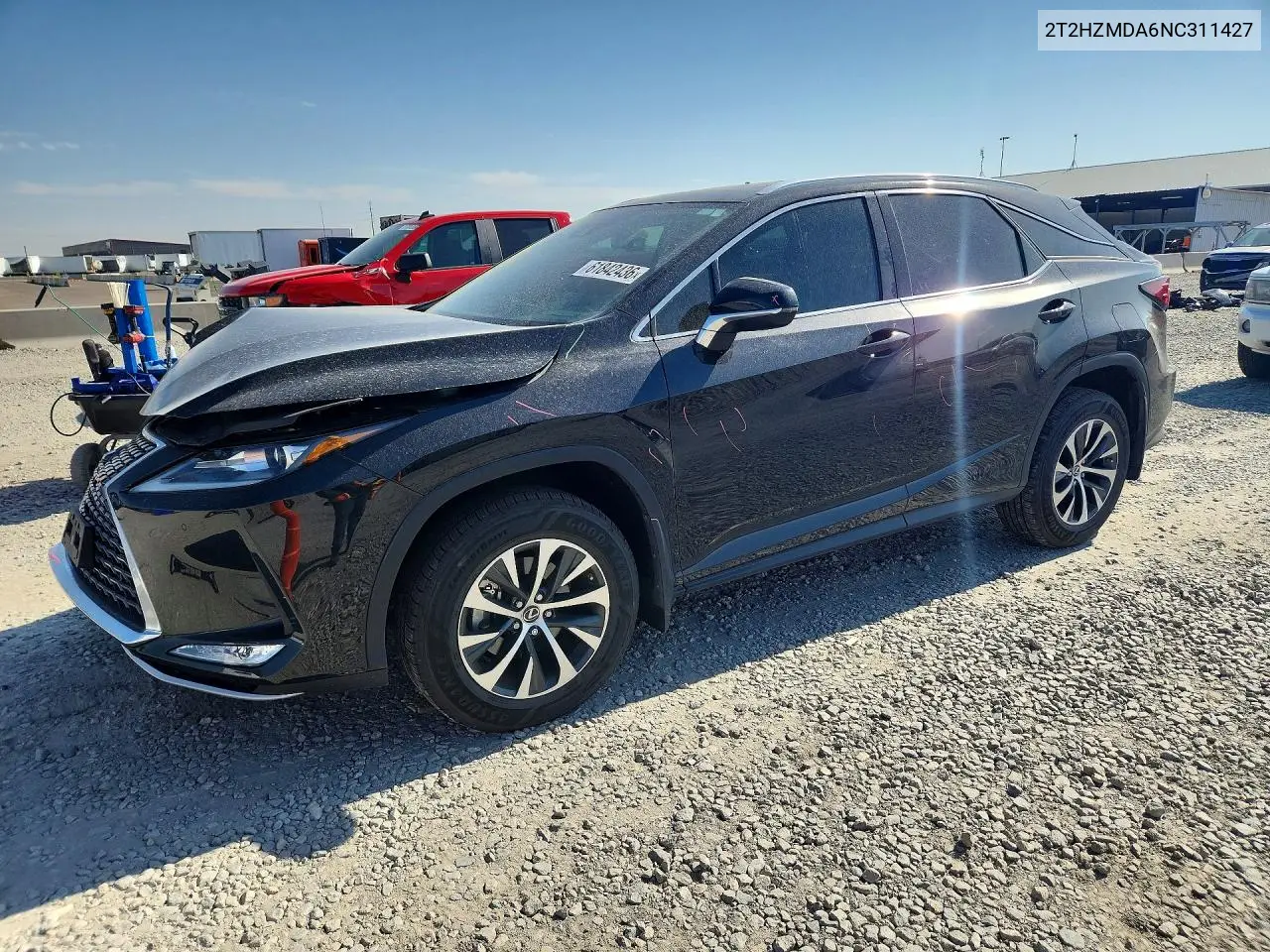 2022 Lexus Rx 350 VIN: 2T2HZMDA6NC311427 Lot: 61842436