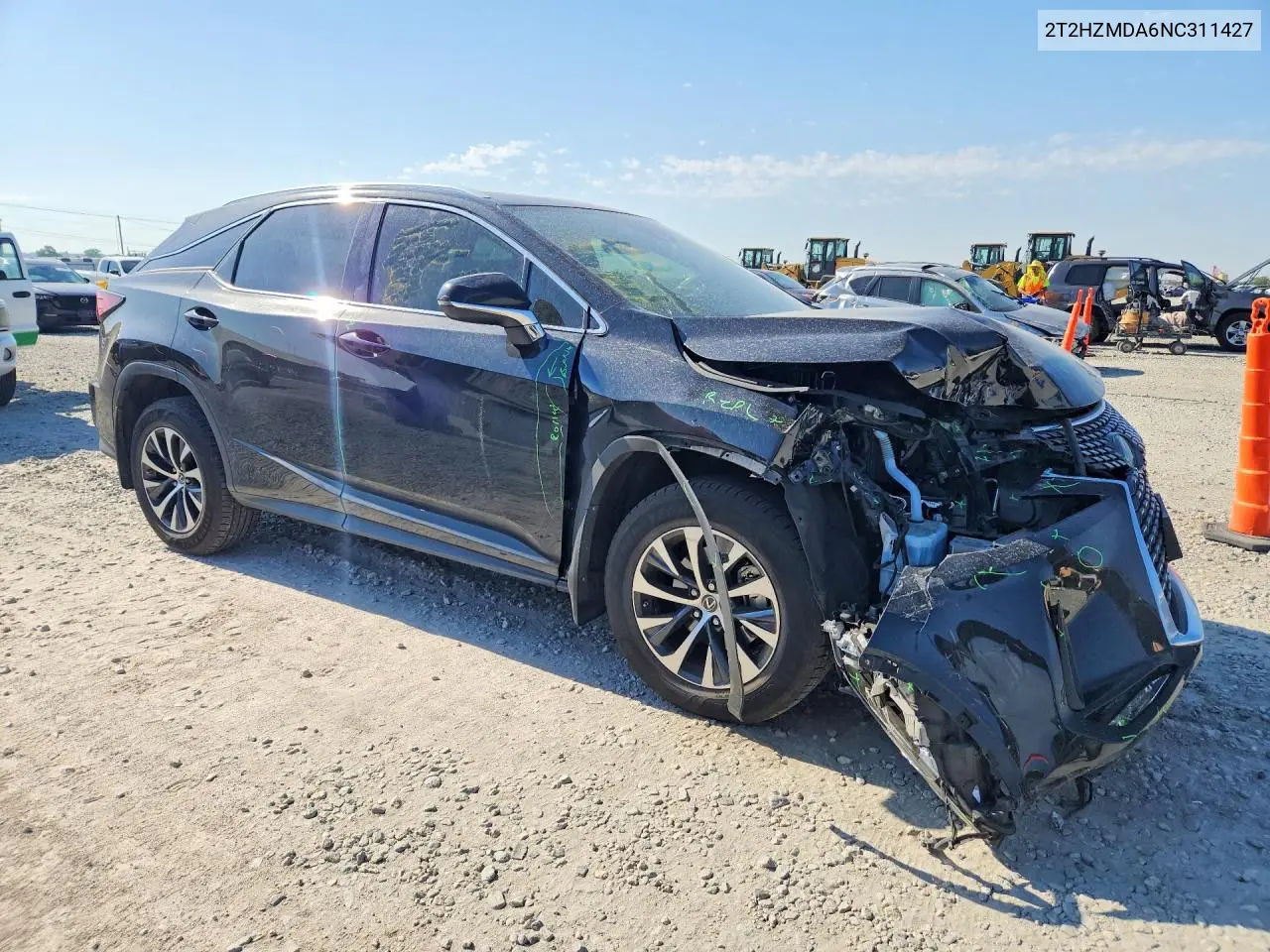 2022 Lexus Rx 350 VIN: 2T2HZMDA6NC311427 Lot: 61842436
