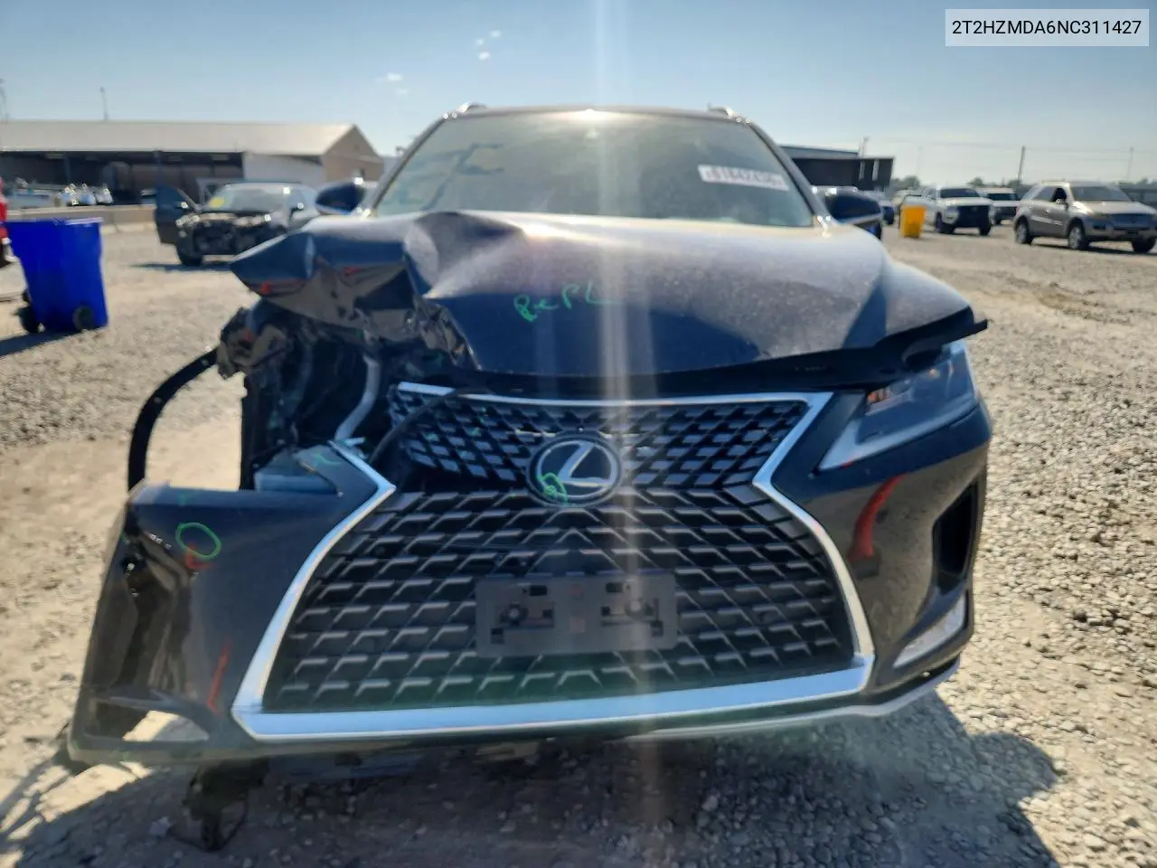2022 Lexus Rx 350 VIN: 2T2HZMDA6NC311427 Lot: 61842436