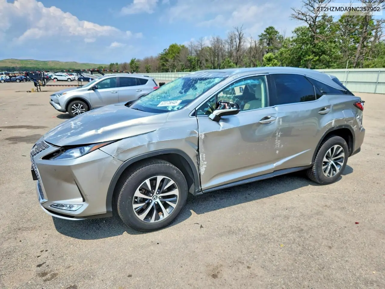 2022 Lexus Rx 350 VIN: 2T2HZMDA9NC357902 Lot: 62075646