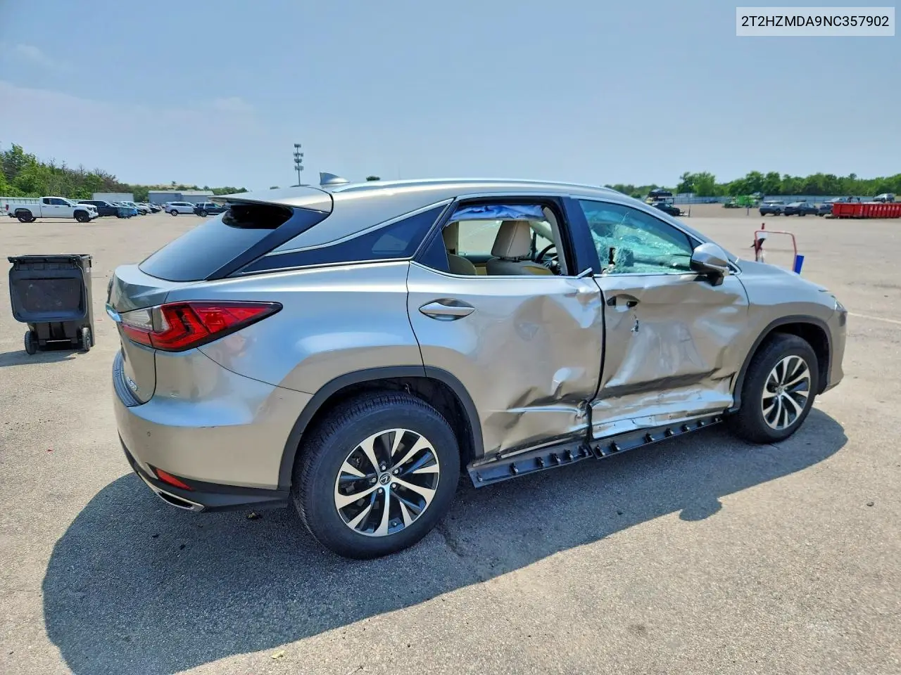 2022 Lexus Rx 350 VIN: 2T2HZMDA9NC357902 Lot: 62075646