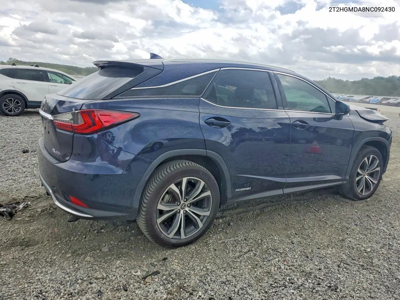2022 Lexus Rx 450H VIN: 2T2HGMDA8NC092430 Lot: 62090256