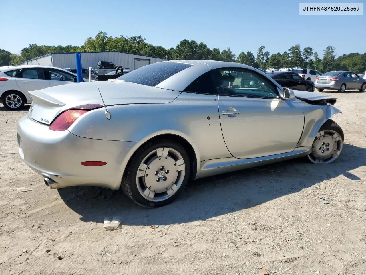 2002 Lexus Sc 430 VIN: JTHFN48Y520025569 Lot: 47521636