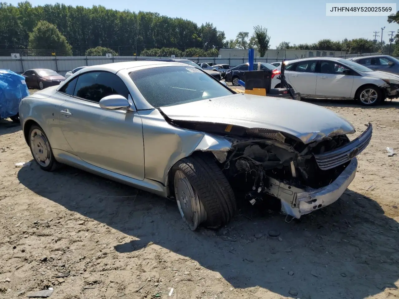 2002 Lexus Sc 430 VIN: JTHFN48Y520025569 Lot: 47521636