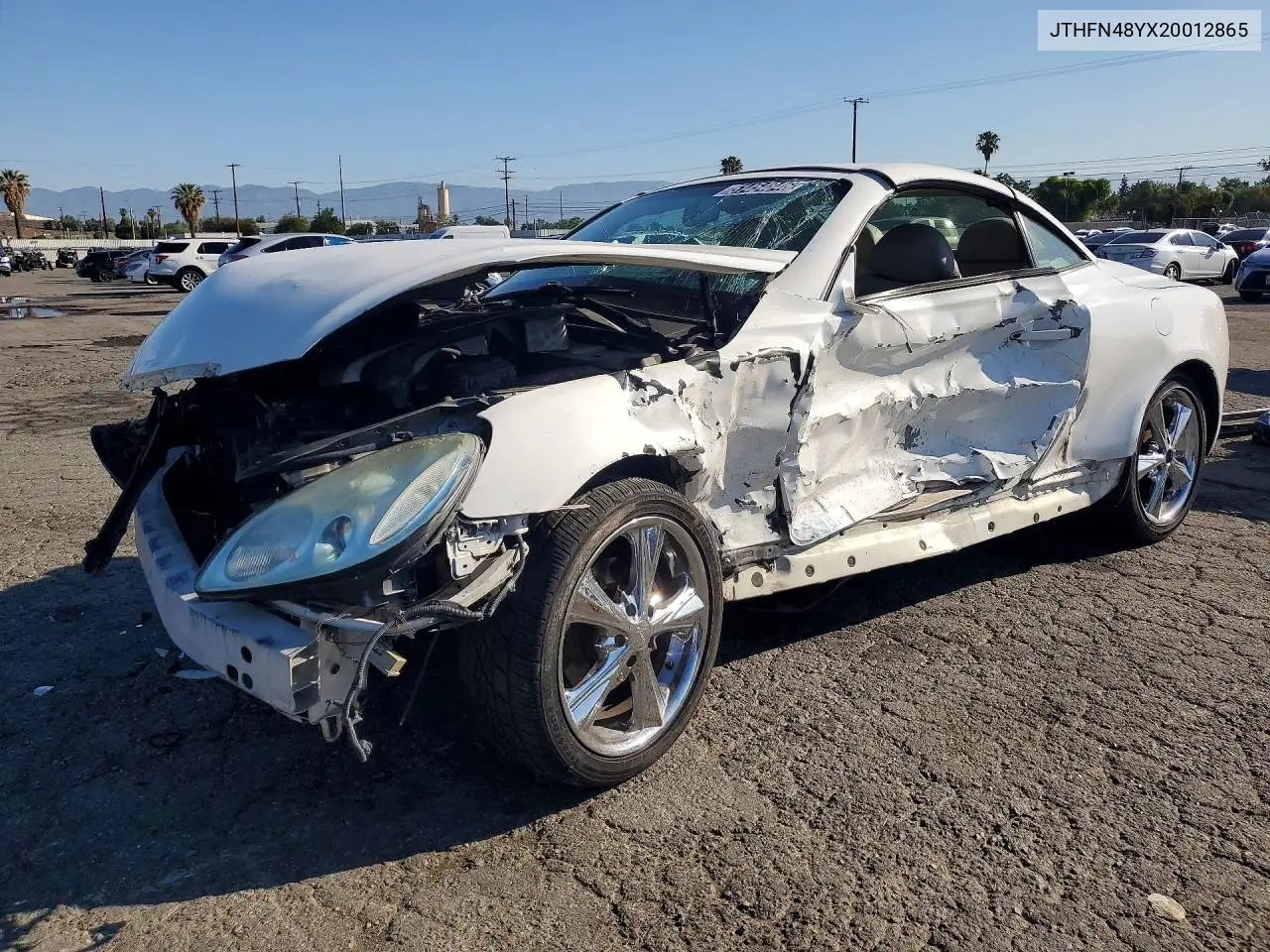 2002 Lexus Sc 430 VIN: JTHFN48YX20012865 Lot: 51454846