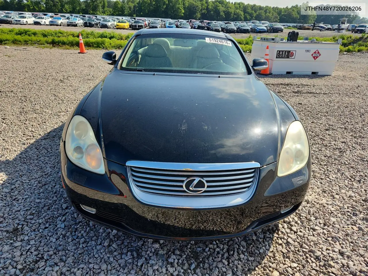 2002 Lexus Sc 430 VIN: JTHFN48Y720026206 Lot: 51924616