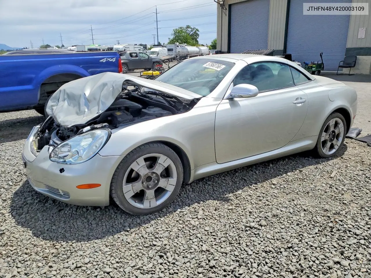 2002 Lexus Sc 430 VIN: JTHFN48Y420003109 Lot: 57960766