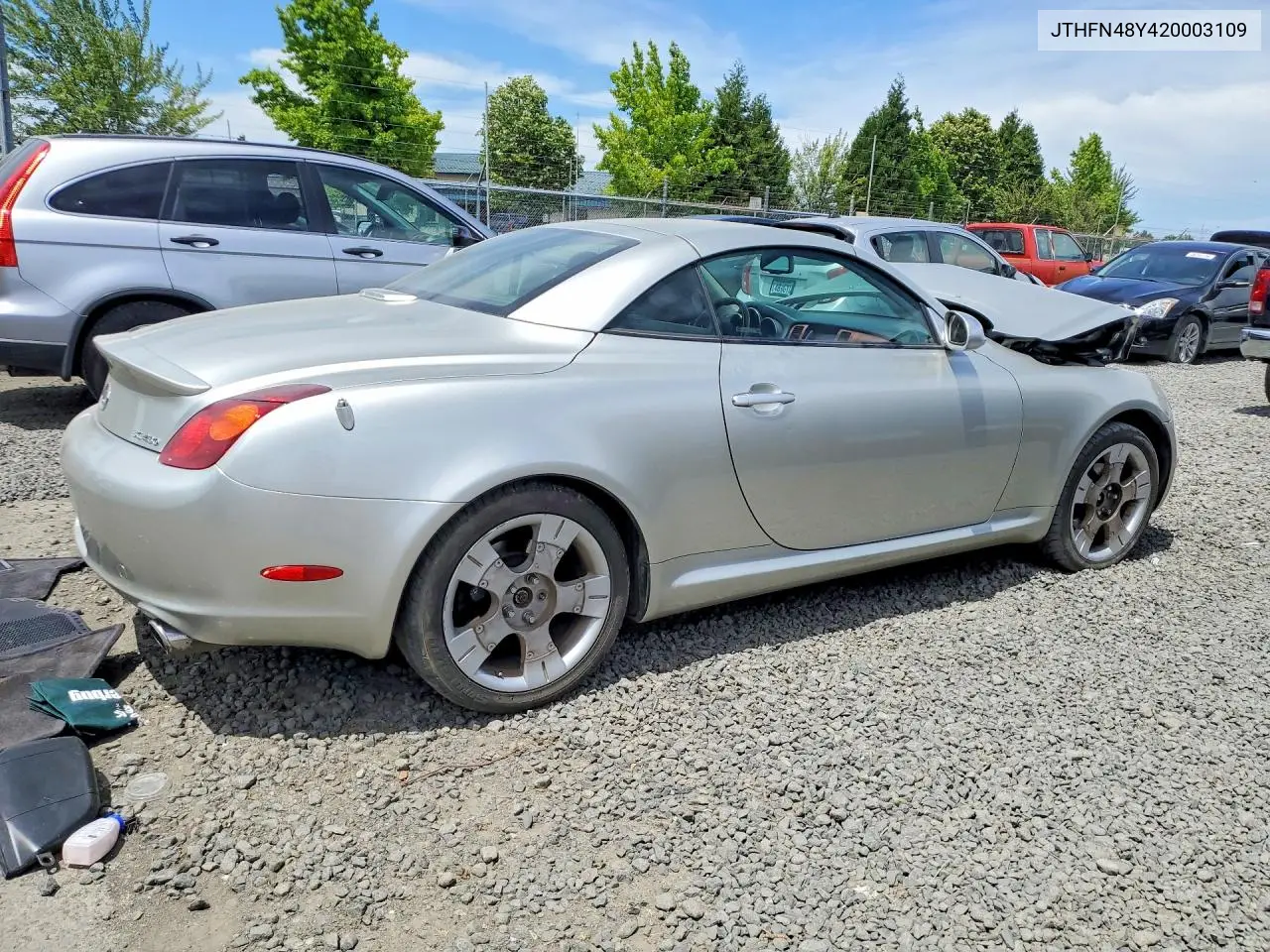 2002 Lexus Sc 430 VIN: JTHFN48Y420003109 Lot: 57960766