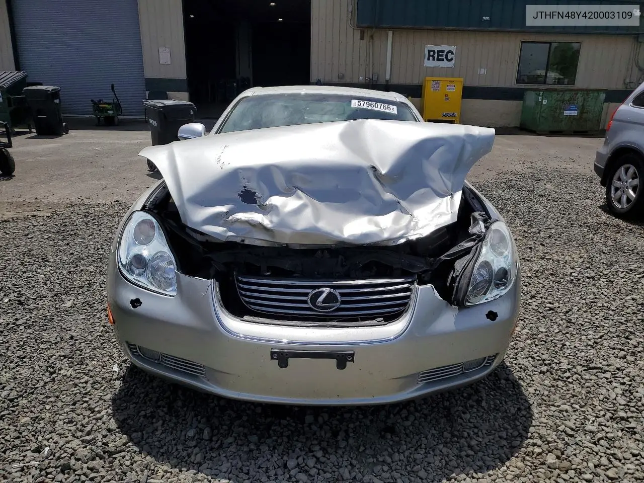 2002 Lexus Sc 430 VIN: JTHFN48Y420003109 Lot: 57960766