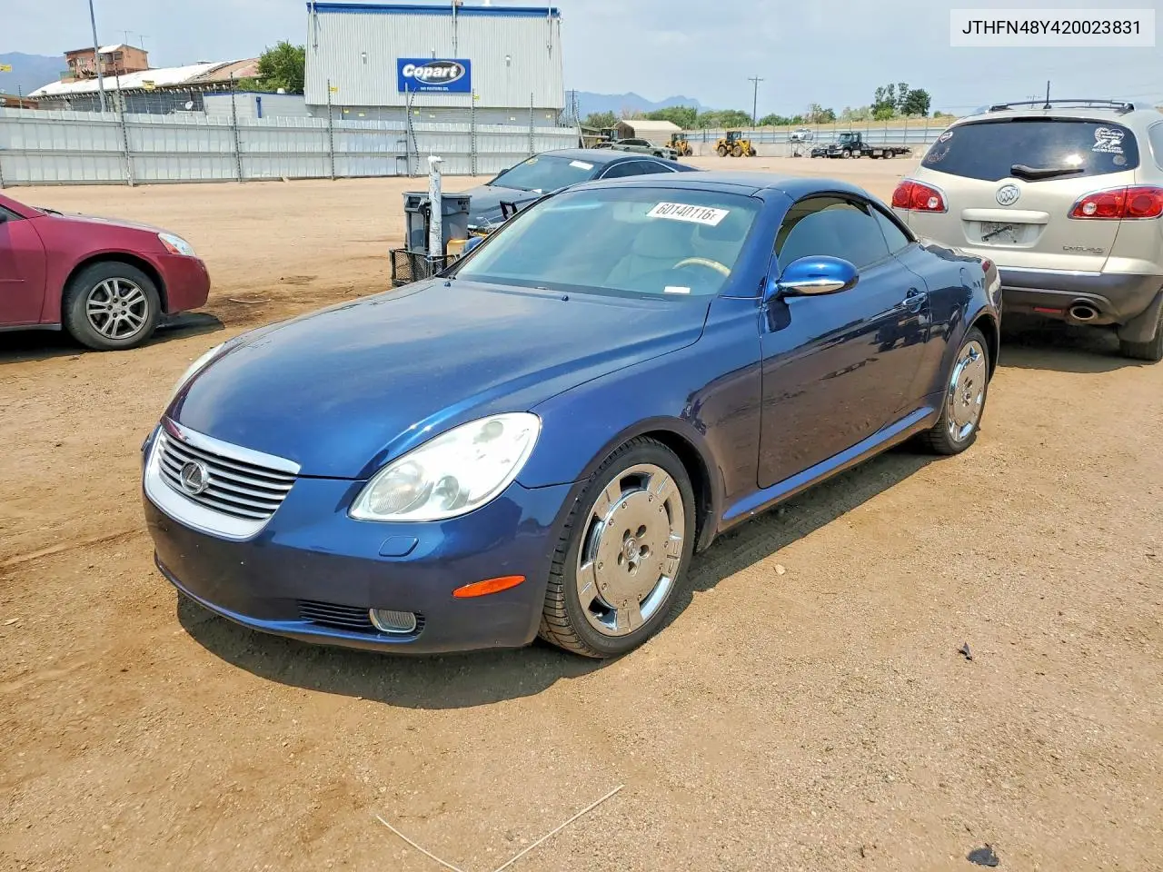 2002 Lexus Sc 430 VIN: JTHFN48Y420023831 Lot: 60140116