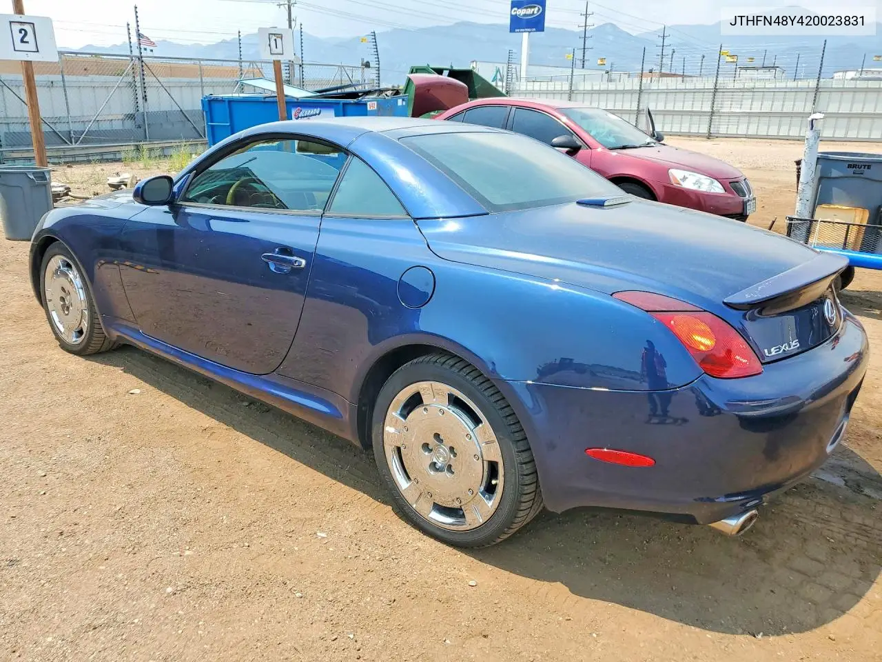 2002 Lexus Sc 430 VIN: JTHFN48Y420023831 Lot: 60140116