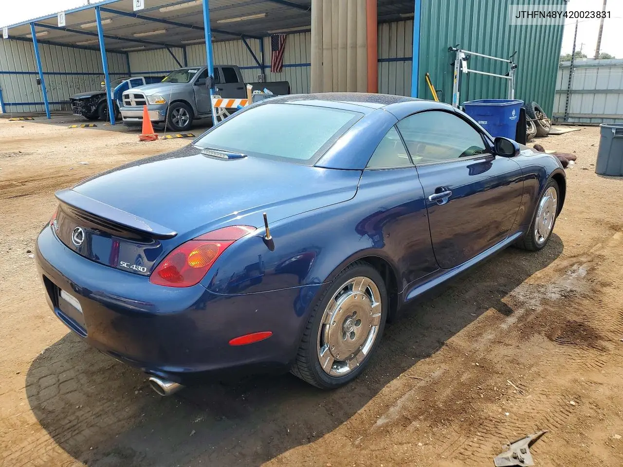 2002 Lexus Sc 430 VIN: JTHFN48Y420023831 Lot: 60140116