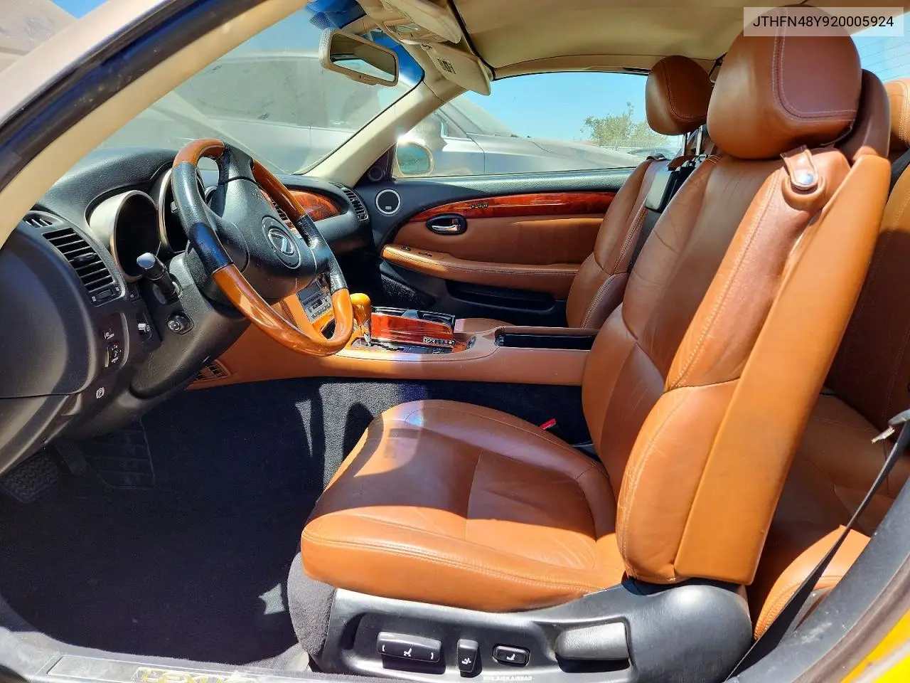 2002 Lexus Sc 430 VIN: JTHFN48Y920005924 Lot: 60458076