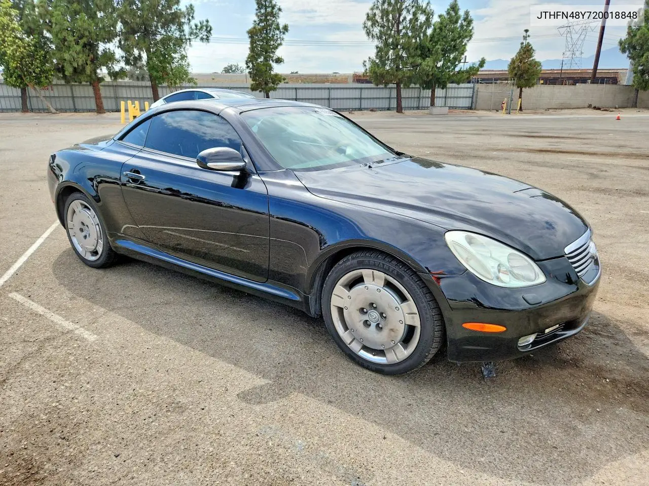 2002 Lexus Sc 430 VIN: JTHFN48Y720018848 Lot: 60950286