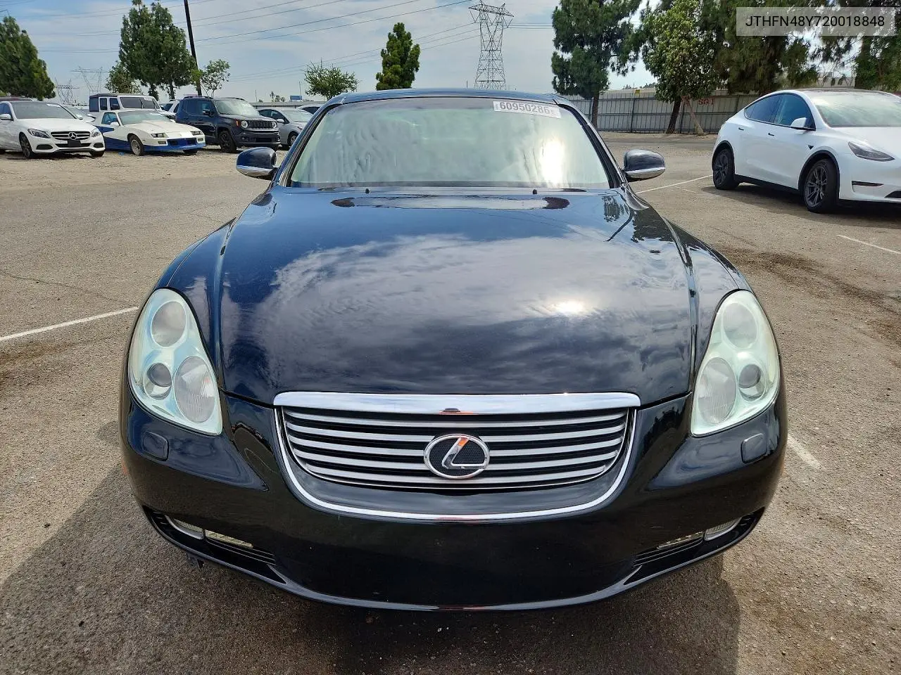 2002 Lexus Sc 430 VIN: JTHFN48Y720018848 Lot: 60950286