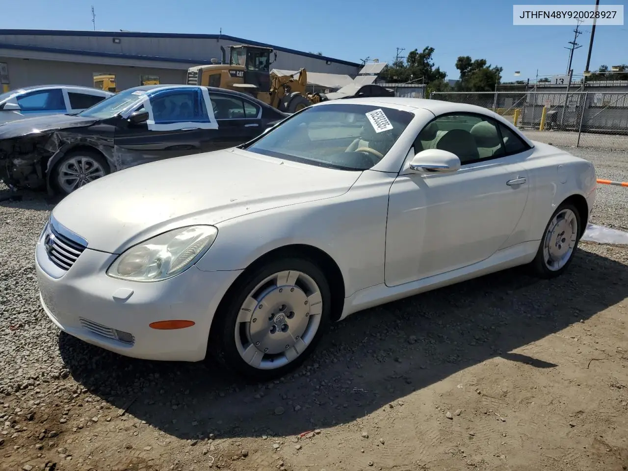 2002 Lexus Sc 430 VIN: JTHFN48Y920028927 Lot: 65293335